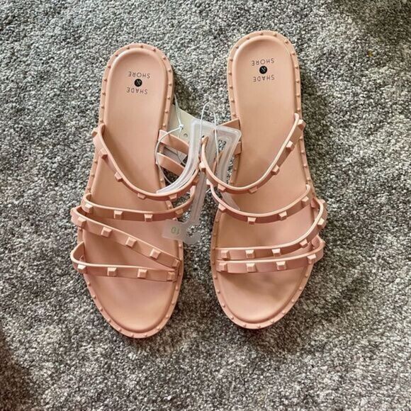 Size 10 Women's Liv Jelly Slide Sandals -‎ Shade & Shore - Picture 1 of 6